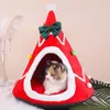 Petits animaux fournitures décoratives Texture douce chaton créatif chiens maison de lit pour le ménage