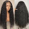 Lace peruker Luvin 30 40 tum 13x6 Curly Front Human Hair Wig 250 Densitet 360 Lös djupvåg Frontal 5x5 Förslutning för kvinnor