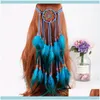 Verktyg Productyshandmade Dream Catcher Feather Headband Bohemian Etnisk stil Drömmande Scenic Po Hår Aessories Rope1 Drop Leverans 2021 Hrnvo