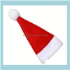 Décorations Festive Party Fournitures Accueil Gardenchristmas Santa Hat Pocket Fork Couteau Couteau Titulaire de coutellerie Noël Vaisselle de table Organzier Chapeaux Mini Année