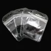 1000Pcs Translucent Plastic Zipper Storage Bag with Hang Hole Pouches Electronic Accessories Jewelry Self Seal Storage Bag