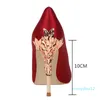 Robe chaussures en métal sculpté talon mince talon hauts pompes femmes 2021 sexy pointu tree dames mode bonbons couleurs femmes femme