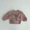 幼児韓国の冬の新しいトップ赤ちゃん素敵な恐竜の豪華な快適なプルオーバー子供服男の子のセーターG1028