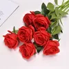 Artificial Rose Flower Real Touch Fake Roses Long Stem Wedding Bouquet for Home Garden Office Wedding Decorations 769 K2