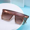 Fashion men sunglasses classic big frame square ladies shades white paint craft new gradient color European American summer trend 2023911