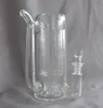 Vintage Glas Kaffeetasse Pfeife Bong Wasserpfeife 17 cm Höhe Nettogewicht 700 g Doppelbrecher kann Logo von DHL UPS CNE setzen