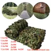 1.5x3m / 2x10m Jakt Militär Camouflage Nets Woodland Army Training Camo Netting Car Cover Tent Shade Camping Sun Shelter Y0706