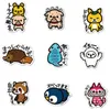 50 Zhang Sen Japonais et coréen Ins Vent Protecteurs de peau Cartoon Animal Graffiti Autocollants Pergage Sticker Impermétré de l'ordinateur Wit7400070