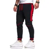 Herren Spleißen Fitness Jogginghose Mode Trend Reißverschluss Kordelzug Laufen Lange Hosen Frühling Neue Männliche Mehrere Taschen Casual Dünne Hosen