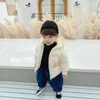 Kinderen Winter Warm Katoen Jassen Jongens Meisjes Bovenkleding Peuter Kinderen Cartoon Dinosaurus Hooded Jas Baby Short Thicken Kleding H0909