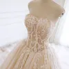 2021 Unique Sequined Lace Wedding Dresses Princess A-line Bridal Dress Womens Strapless Lace-up Tulle Plus Size Wedding Gowns Birde Party