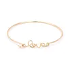 Cuff 2021 Wedding Accessories 3 Pcs/set Retro Bracelets Gold Silver Hollow Bowknot Letters Arrow Adjustable Bracelet Women's Party