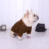 2021 DH Gate Dog Apparel Modern Flora Jacquard Pet Sweters Fashion ciepłe miękkie bluzy buldog wewnętrzne elastyczne wiatrowoodporne koty psy C215L