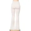 Dames Slanke Flare Broek Lage Taille Trekkoord Ruched Wide Pen White Broek Mode Zomer Joggers Joggingbroek 211115