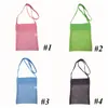 Mesh Bag Tote Beach Storage Shell Netbag Girls Handväskor 4 Färg Barn Barn Sand Objekt Samla Leksaker StorageBags WLL686