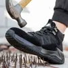 Work Safety Boots Steel Toe Cap Shoes Sneakers Men Anti-smash Indestructible Male Security Footwear 211217