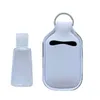 500pcs couleurs d'impression vierges néoprène savon liquide porte-bouteille sac de rangement 30ml désinfectant pour les mains porte-clés livraison gratuite
