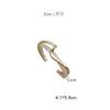 Bent White Shellfish Board Bangle Géométrique Wave Design Bracelet en métal incurvé Résine acétique Bracelet ouvert pour femmes filles bijoux Q0719