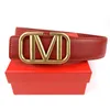 Luxury Designer Belt Mens Woman Belts Letter Casual Slät spännebredd 3,8 cm hög kvalitet