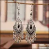 Stud Earrings Jewelry S1468 Bohemian Fashion Vintage Womens Rhinstone Hollowed Dangle Tassels Drop Delivery 2021 Ldsa3