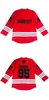 Thr Mobb Deep Prodigy Jersey 95 Queens Brineg RIP Prodigy 100% cucitura Mens Womens Youth Hockey Jersey Red Blue S-5XL