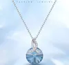 Sparkle Beckant Новое Ожерелье Ожерелье 925 Стерлингов Sier для Женщин Ювелирные Изделия Ожерелье Вечный Время Accsory