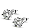 Goujons 5MM 925 argent luxe cristal Zircon boucles d'oreilles Anti allergique élégant femmes filles noble bijoux boucles d'oreilles à vendre