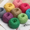 Corde en toile de Jute naturelle, 100M, ficelle en chanvre, pour emballage de cadeaux de mariage, fil, bricolage, décor artisanal pour Scrapbooking