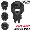 2021 Super Light Snake v7.0 3D Printed Evo Cock Cage Mamba с двойным аркзом-кольцом для кольца для взрослых секс-игрушка 377894