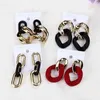 2021 Nouvelles boucles d'oreilles rondes géométriques pour femmes suspendues DANNGLE Boucle d'oreille Mode Big Chunky Chaîne Moderne Femme Drop Boucle d'oreille Bijoux G220312