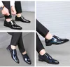 Fashion Italian Design Leather Dress Shoes Pointed Toe Oxford Business Attire High Quality Men Shoes Plus Size 38-48