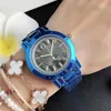 Marque de mode montres femmes filles cristal Style acier métal bande Quartz montre-bracelet P71