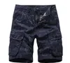 Короткие грузовые брюки напечатанные летние мужские короткие брюки многокомпонентные моды повседневные пятисточные брюки плюс размер 30 32 34 36 38