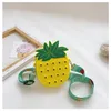 Decompression Toys Bubble toy bag Unicorn Silicone Strawberry Cactus Avocado Pineapple Bag Puzzle Press One-shoulder Change Diagonal Square Fashion