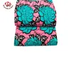 BintaRealWax Ankara tissu 100 % Polyester fond rose motif chrysanthème matériel de couture 6 Yards/lot FP6344