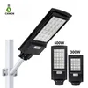 Lâmpada solar conduzida 300W 500W Sensor de radar timing luz de rua ao ar livre jardim luzes montadas na parede para pátio de caminho