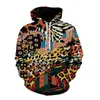 Felpa con cappuccio moda uomo senso artistico design personalizzato maglione stampa digitale 3D H1206