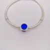 Encantos para Jóias Fazendo Kit Royal Azul Corações Pandora 925 Esterlina Prata Cristal Braceletes Esposa Menina Mulheres Bangle Cadeia Pingente Pingente De Aniversário Presentes