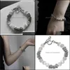 Charm Bracelets Jewelry Live Splicing Advanced Texture Bracelet Female Minority Design Sense Of Light Luxury Cool Style Aessories For Studen