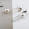Trendig Populär Simulerad Pearl Pärlor Brosch Pin för Kvinnor Scarf Coat Bag Garment Dekoration Tillbehör Smycken Ornaments Present