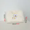 Ladies Plush Cosmetic Bag Cute Bear Portable Cases Toiletries Storage Bag Girl Large Capacity Embroidered Bags