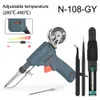 110V / 220V 60W US / EU Handbediende interne verwarming Elektrische soldeerijzer Automatisch Stuur Tin Gun Lassen Reparatie Tool