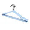 Kleurrijke rubber roestvrij stalen hangers voor kledingknoppen antislip drogende kleding rack hanger buiten droogrek