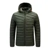 Männer Winter Marke Casual Warme Jacke Mode Dicke Winddicht Parker Herbst Hut 211110