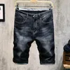 2021 Nowy Przyjazd Spodenki Mężczyźni Dżinsy Brand-Odzież Retro Nostalgia Denim Bermuda Krótki dla człowieka Niebieski Jean Rozmiar 28-36