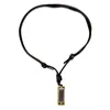 Pendentif Colliers Rétro Mini Harmonica Collier Cuir Métal Creative Instrument de Musique Femmes Hommes Bijoux232v