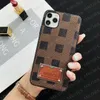 mit Box Luxus Vintage Handyhüllen für IPhone 14 13 Mini 12 11 Pro Max X Xs Xr 8 7 Plus Se Fashion Flower Letter PU Leathe5101606