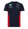F1 TシャツチームTシャツカジュアルショートスリーフクイックドライトップフォーミュラ1レーシングスーツプラスサイズをカスタマイズできます