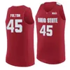 Nikivip C.J. Jackson # 3 Jerseys de basket-ball Bob Todd # 18 Connor Fulton # 45 OSU OHIO State Buckeyes College Retro Men's Cousued Coutum tout nom