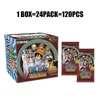 Japońskie karty anime jedne kawałki Luffy Zoro Nami Chopper Franky Paper Collections Card Game Collectibles Battle Child Gife Toy AA220314